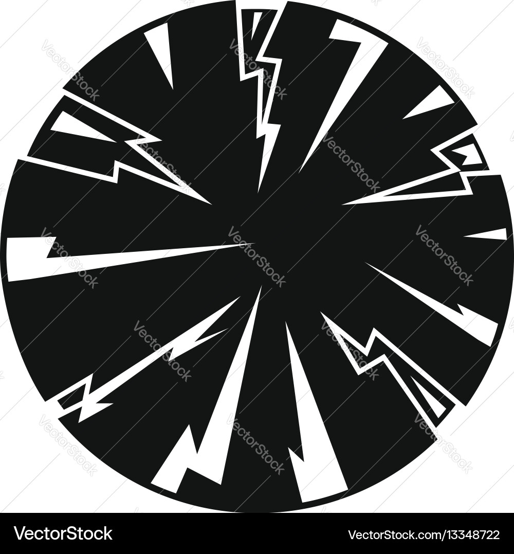 Dangerous planet icon simple style Vector Image