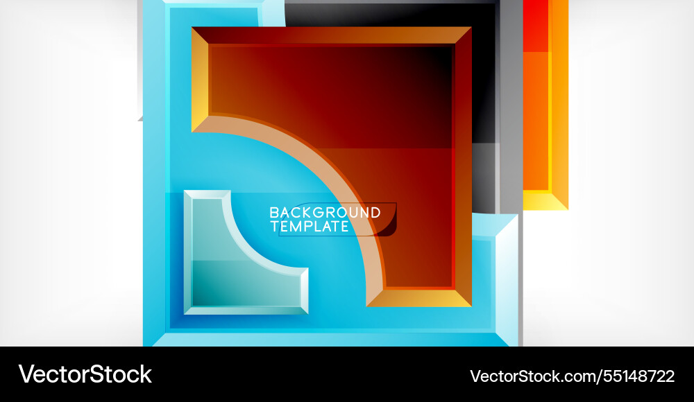Geometric design abstract background - circles Vector Image