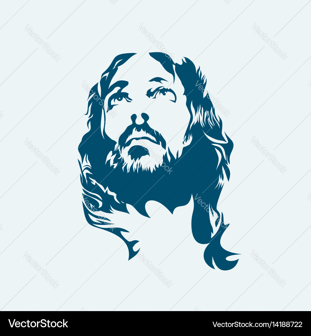 Jesus Christ Portrait Vector Image