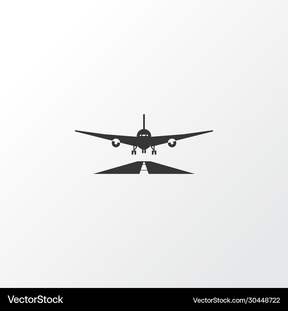 Landing plane icon symbol premium quality – Royalty-Free Vector |  VectorStock, image size:1000x1080