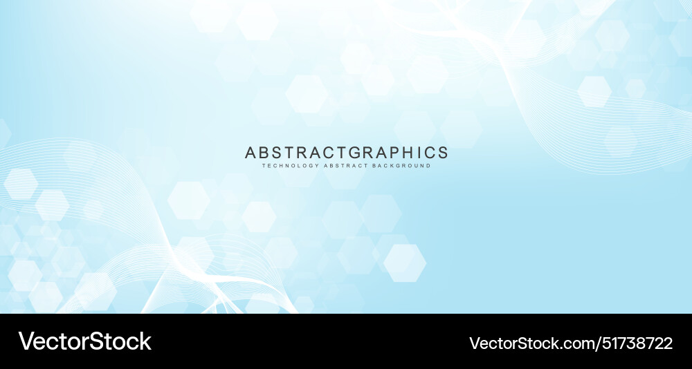 Modern science background with lines dots Modern science background with lines dots vector image