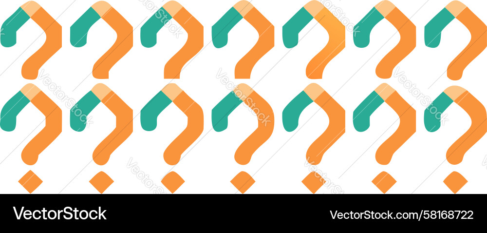 Repeating Pink Question Mark Pattern Vector Image