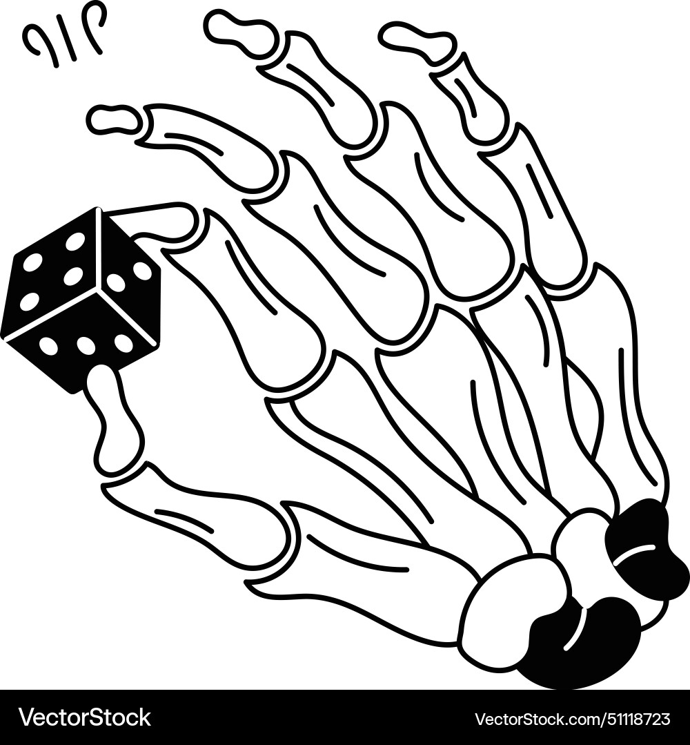 Dice game vector image