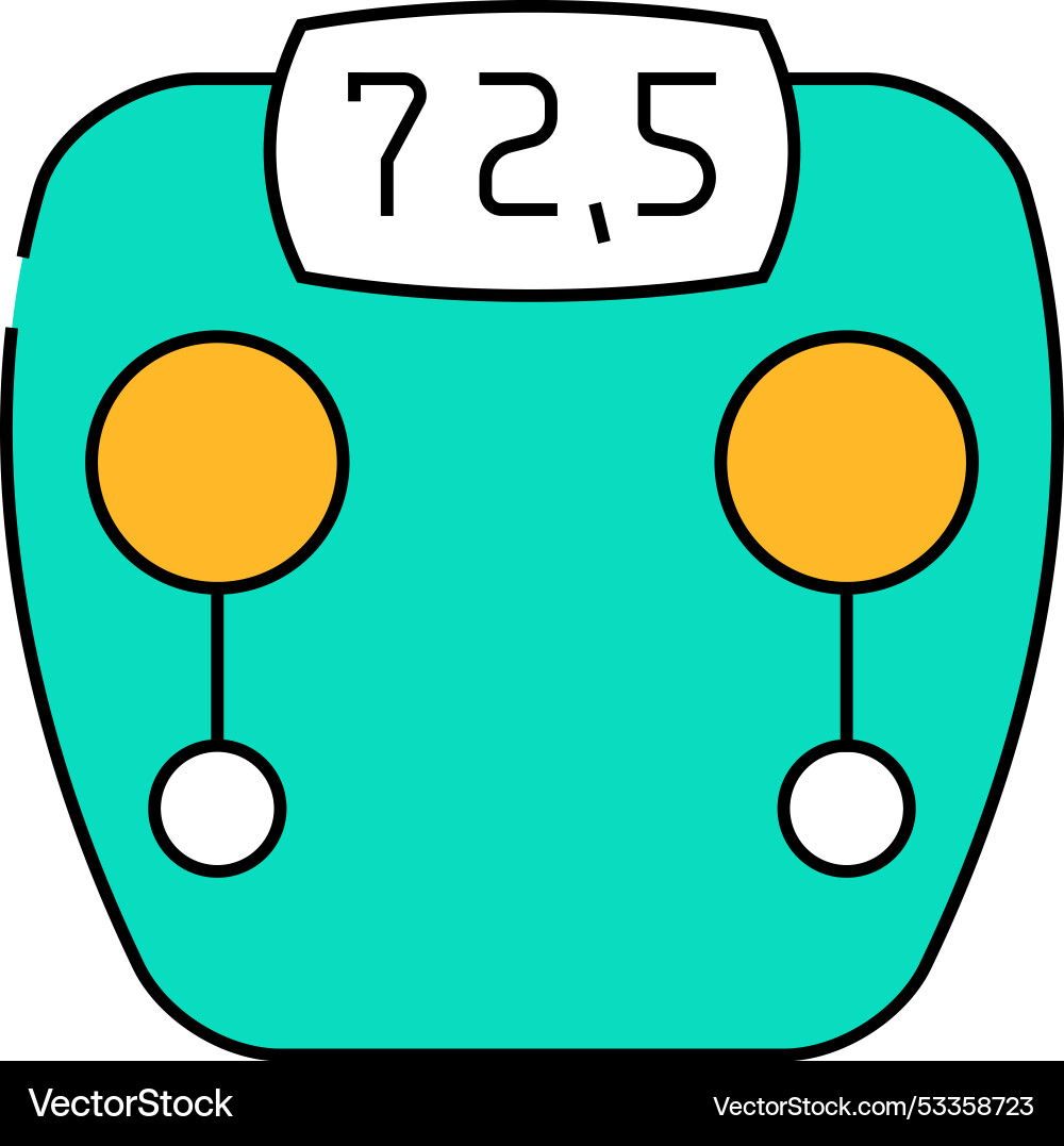 Scale device icon color Scale device icon color Vector Image
