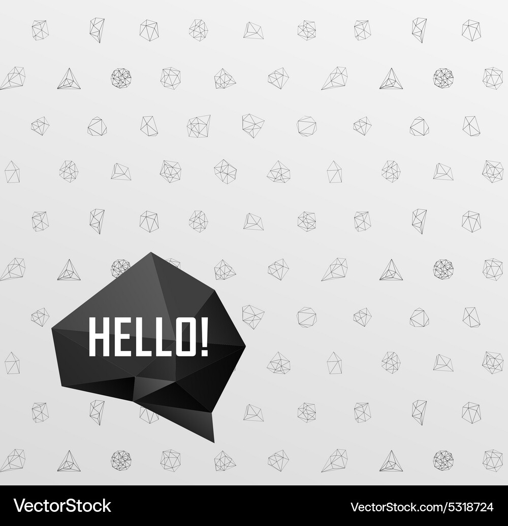 Abstract modern background with polygons design Vector Image