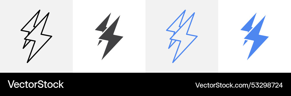 Electricity icon set use for web ui or app Electricity icon set use for web ui or app Vector Image