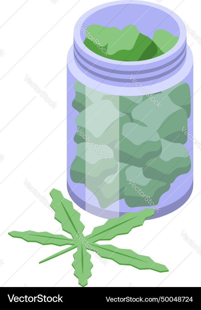 Marihuana Pillen Icon isometrische Konvulsion Marihuana Pillen Icon isometrische Konvulsion vektorbild