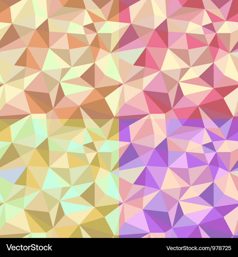 Geometric Abstract Pattern Set vector image