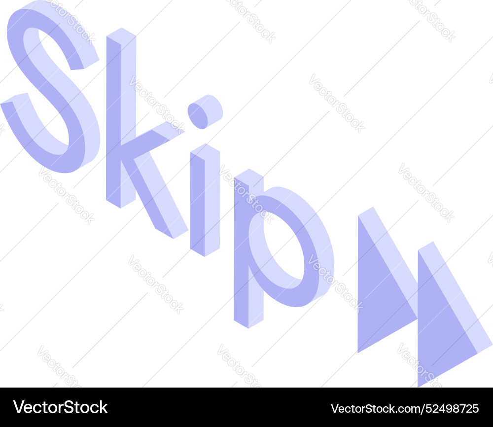 Skip button icon showing fast forwarding concept Skip button icon showing fast forwarding concept vector image