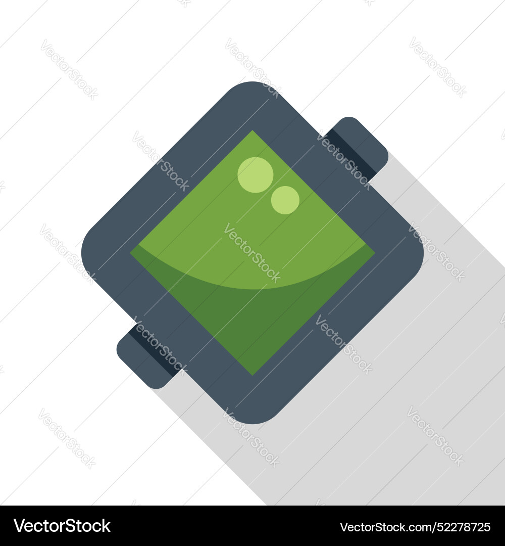 Smart watch showing green screen displaying two Smart watch showing green screen displaying two vector image