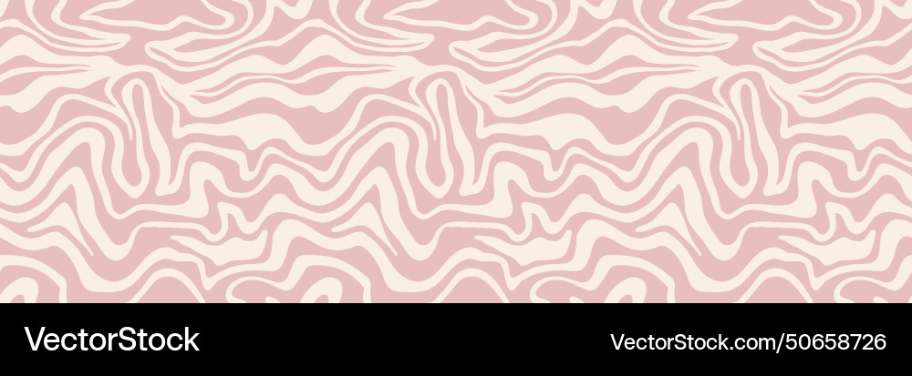 Groovy waves seamless pattern Groovy waves seamless pattern vector image