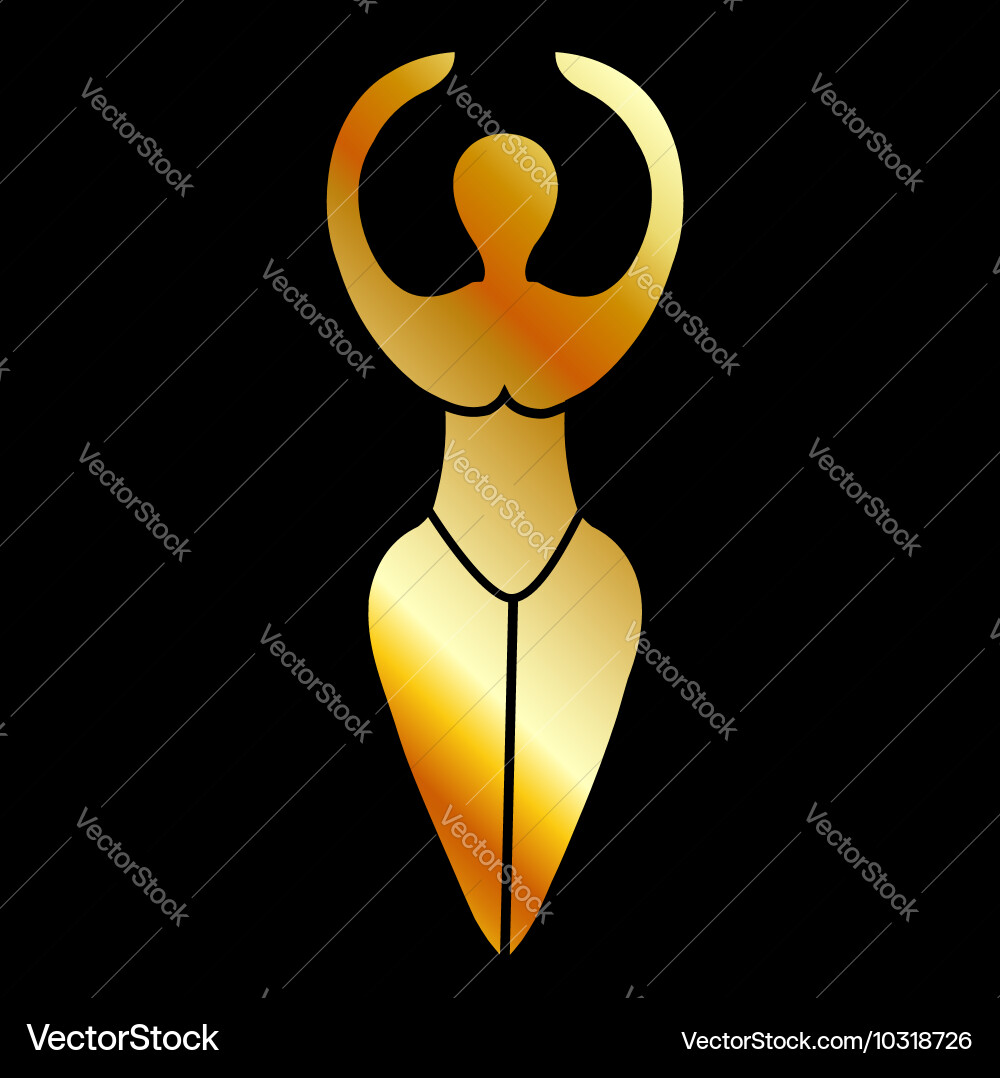 Wicca Symbol: Triskelion Goddess Vector Image
