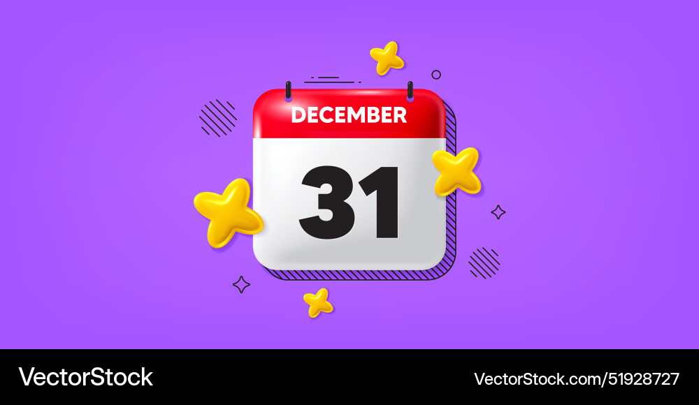 31th day of the month icon event schedule date vector image