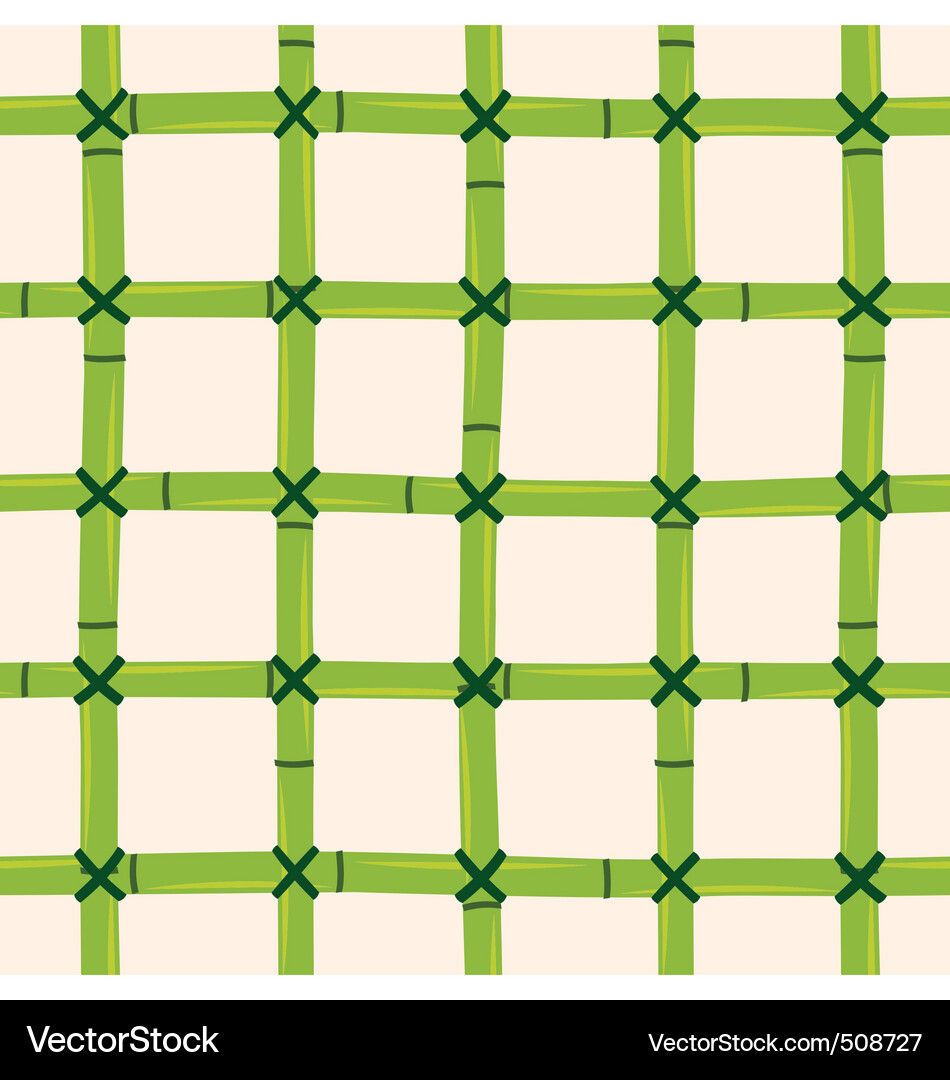 Bamboo Square Pattern Vector Image