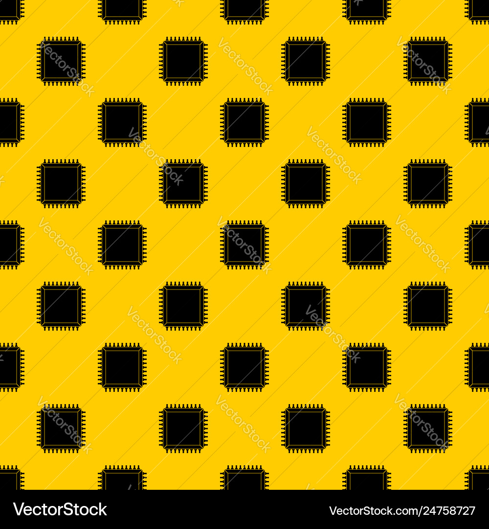 Computer microchip pattern Computer microchip pattern vector image