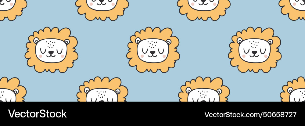 Cute cartoon nursery seamless pattern Cute cartoon nursery seamless pattern vector image