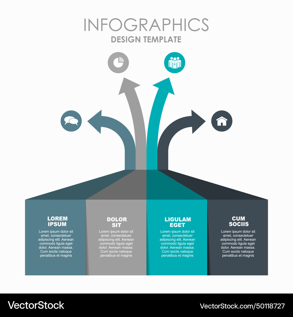 Infographic design template with place Royalty Free Vector