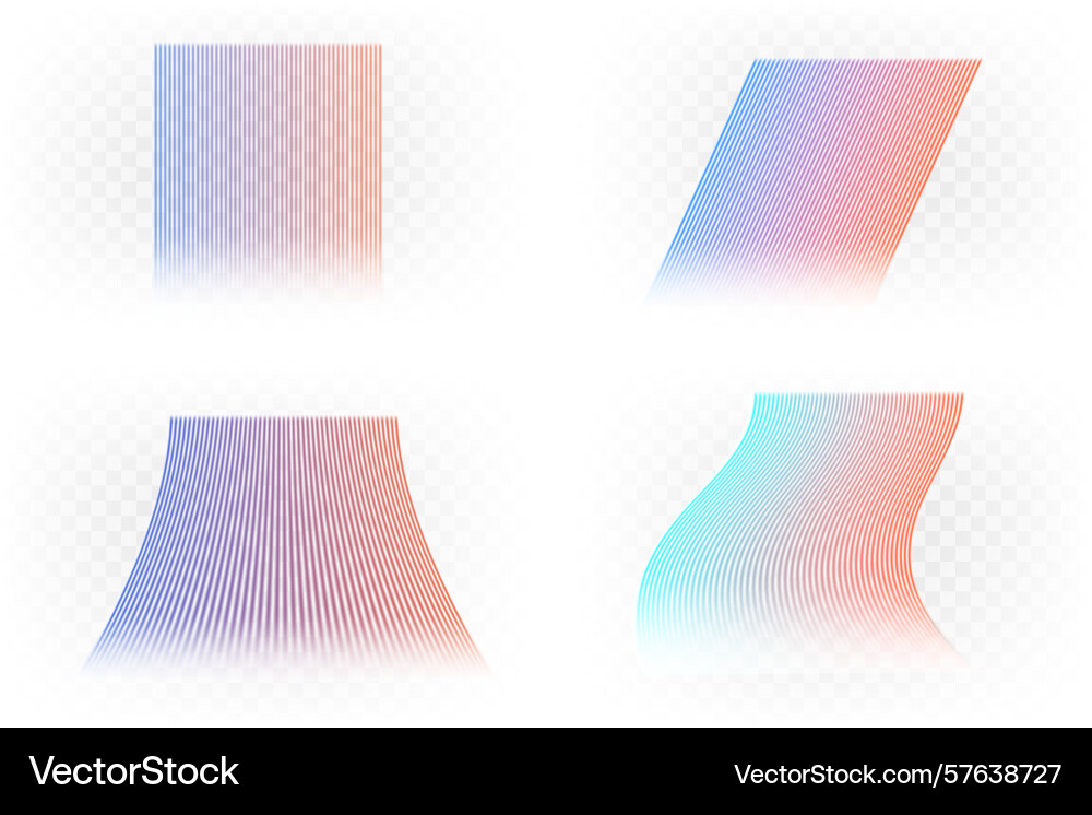 Light wind set of elements on transparent Light wind set of elements on transparent Vector Image