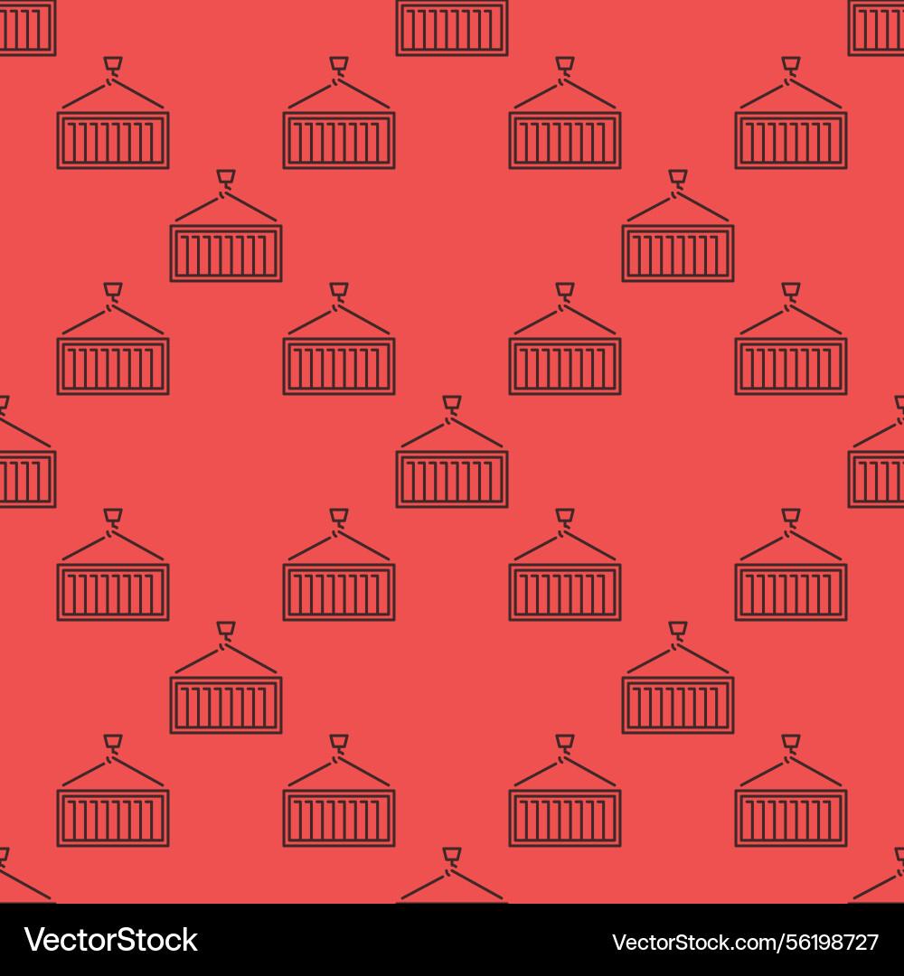 Outline shipping container seamless pattern Outline shipping container seamless pattern vector image