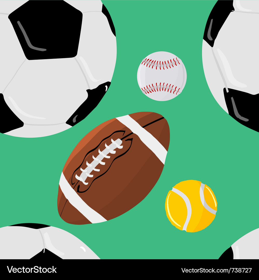 Sporty Seamless Pattern Vector Image