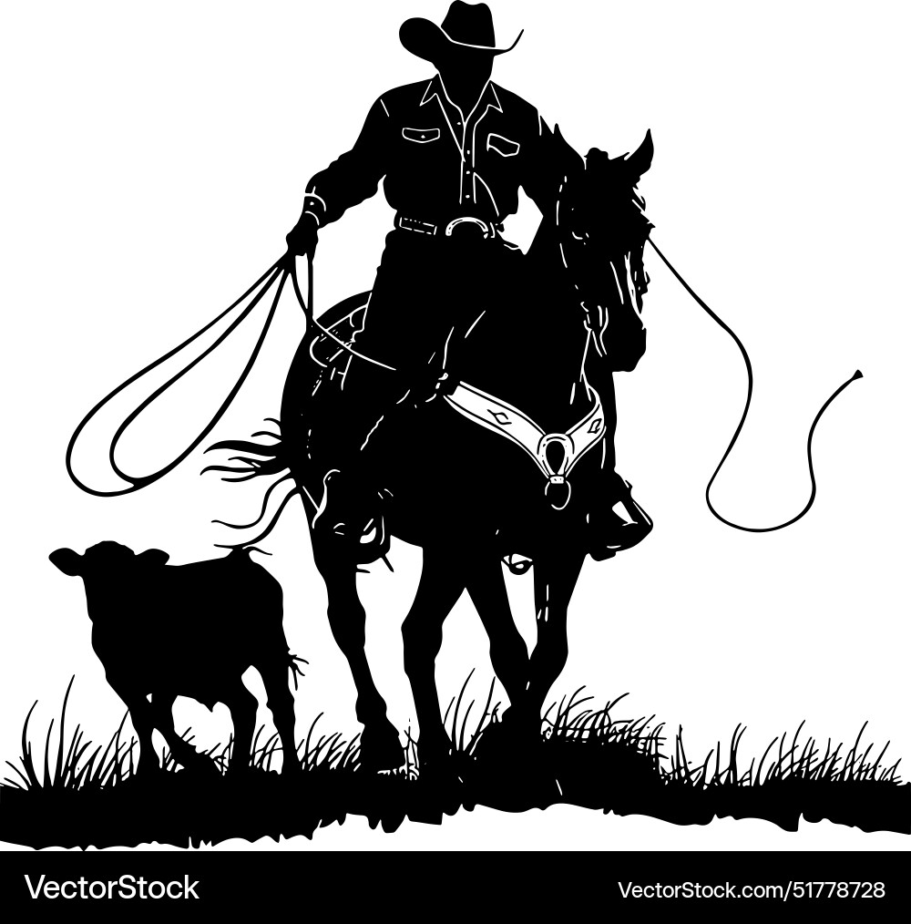 Cowboy Horse Rider Vector Images (over 3,100)