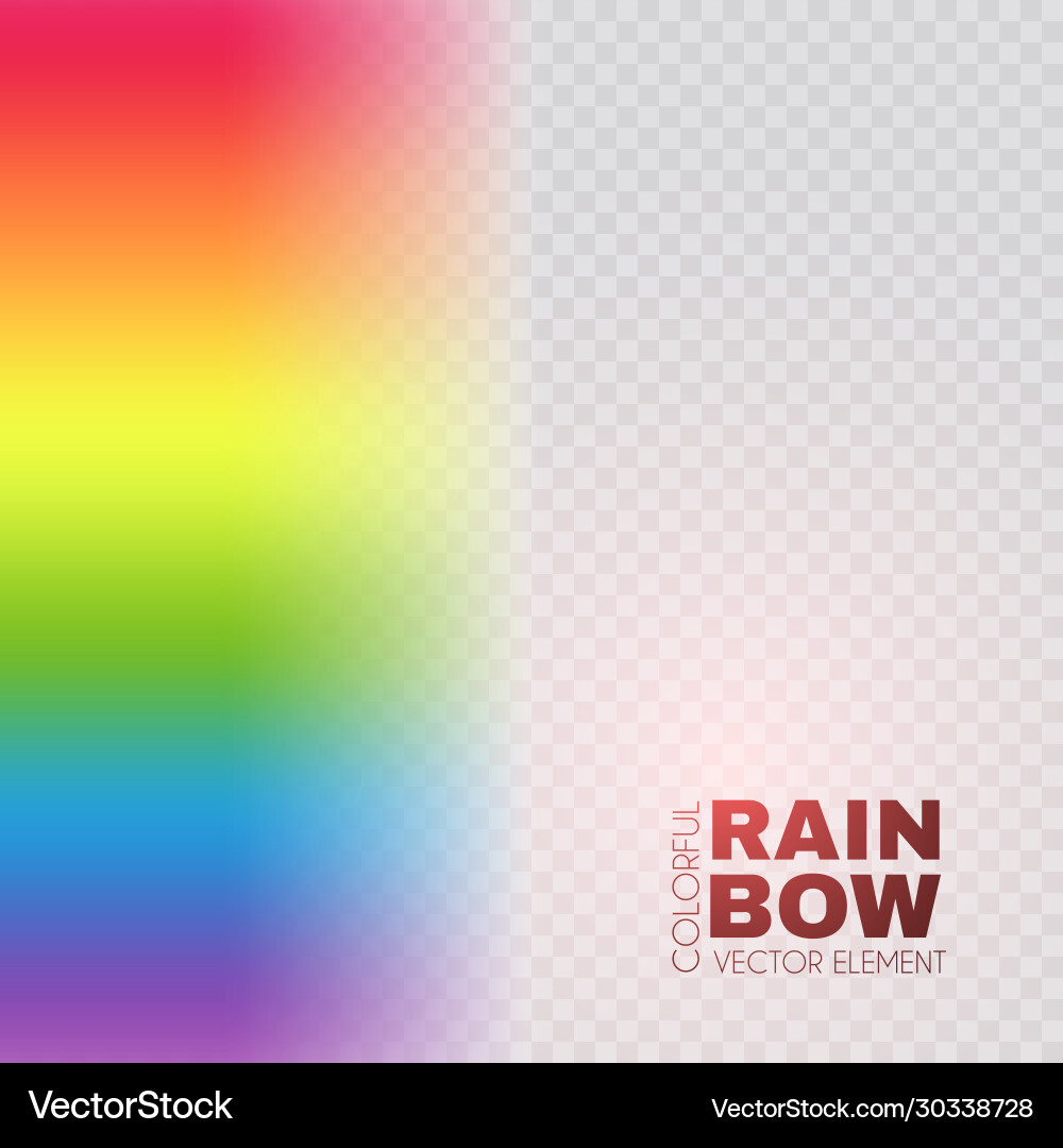 Rainbow on transparent background realistic Rainbow on transparent background realistic vector image