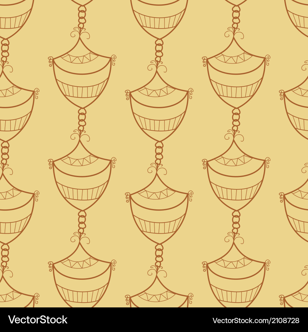 Seamless pattern with design element vector image