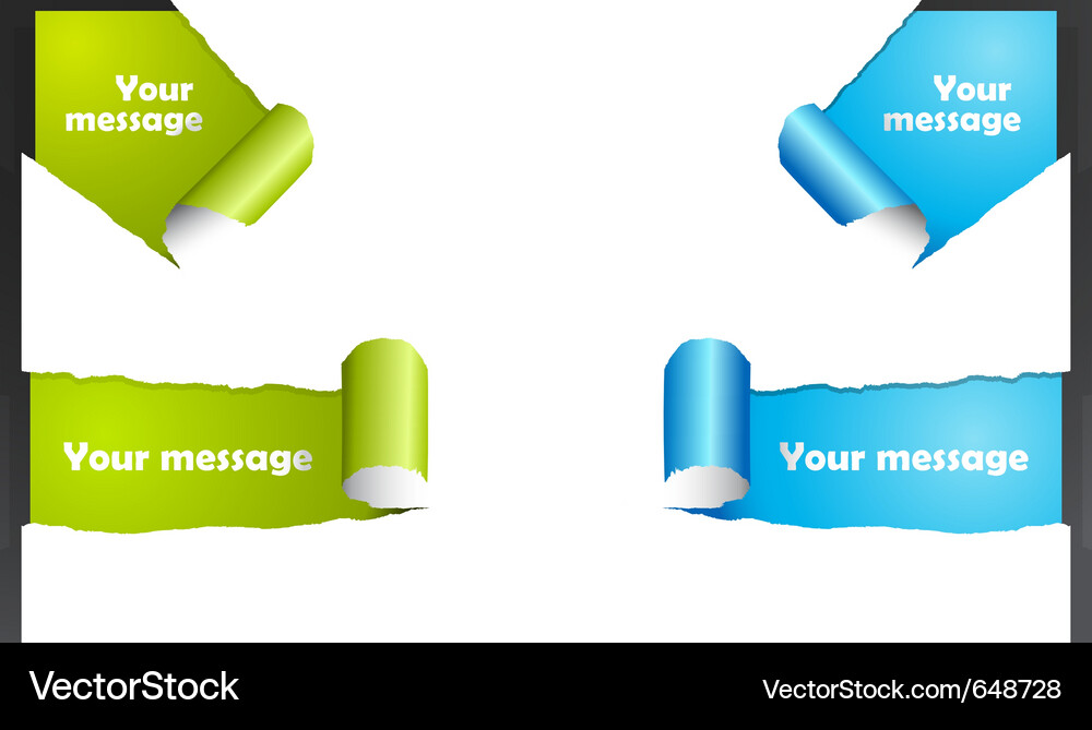 Torn Paper Background Vector Image