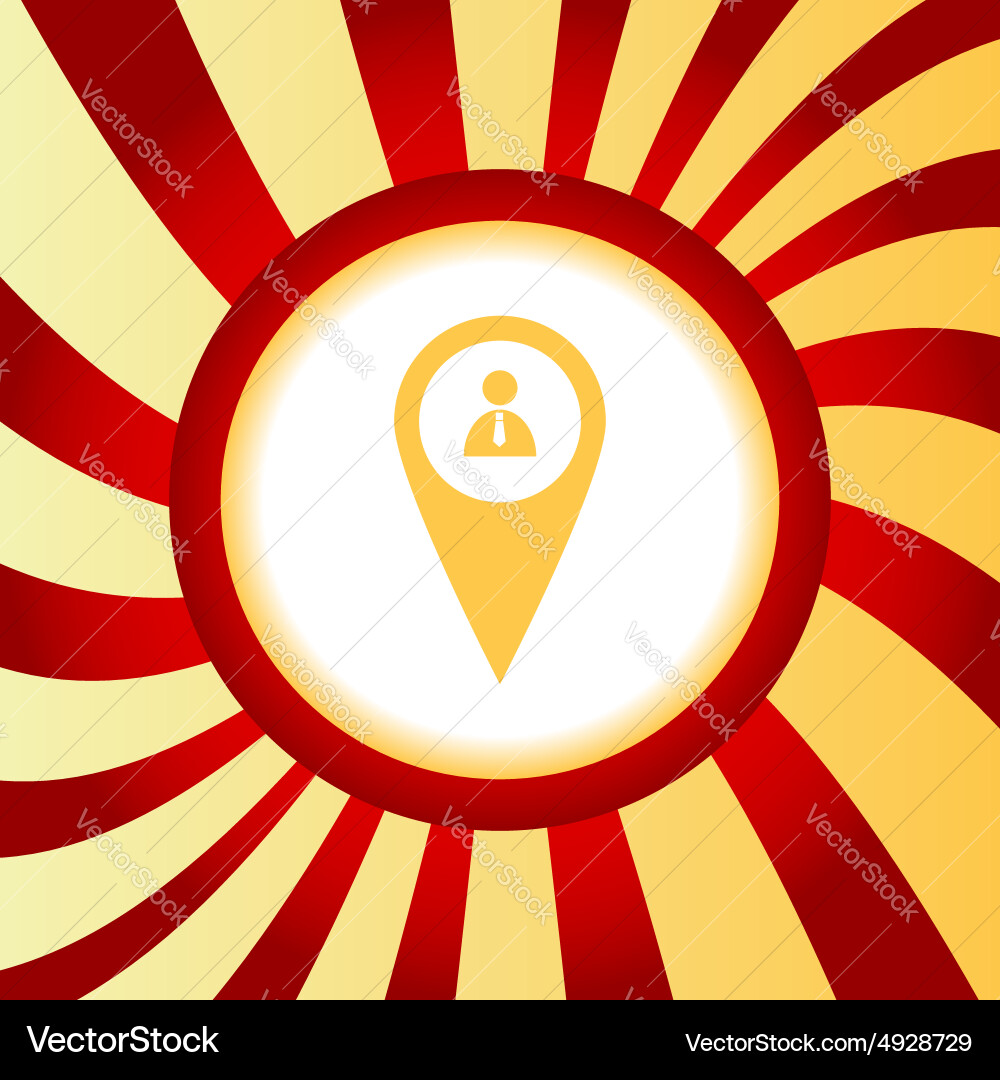 User pointer abstract icon vector image