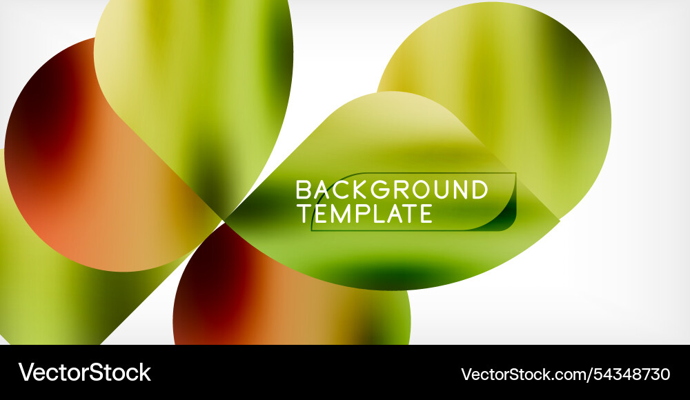 Bright circles with shadows abstract background Vector Image