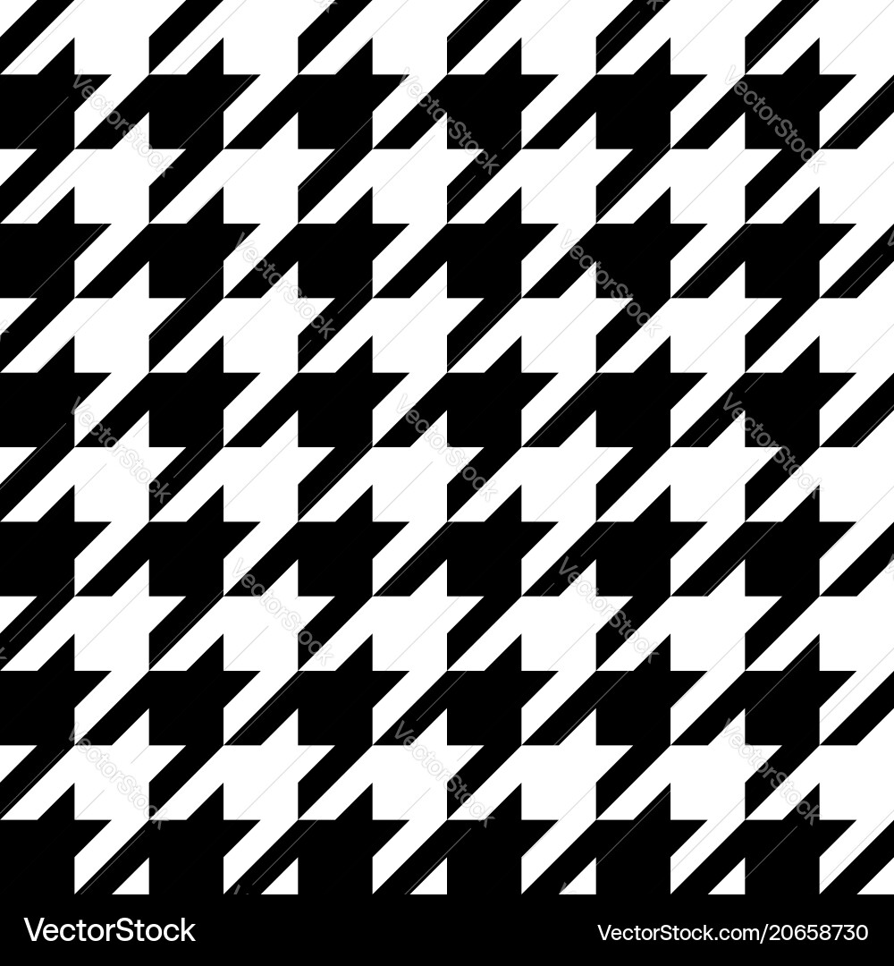 Classic Houndstooth Pattern vector image