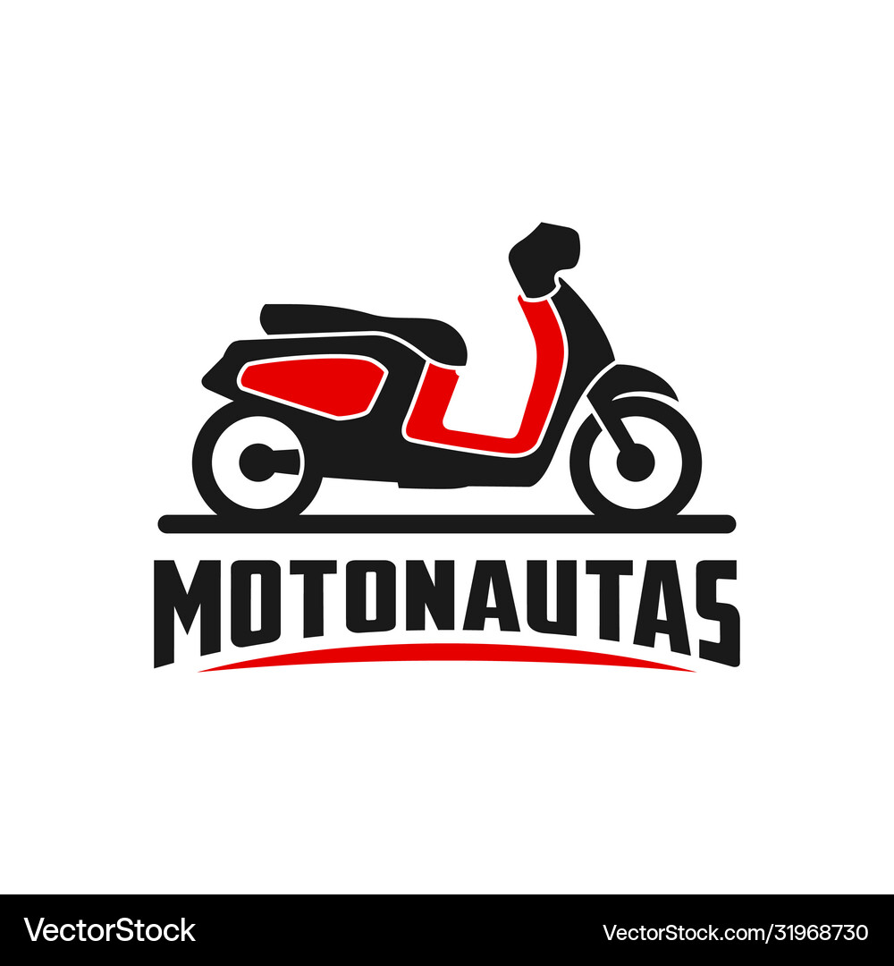 Motorcycle scooter logo – Royalty-Free Vector | VectorStock, image size:1000x1080