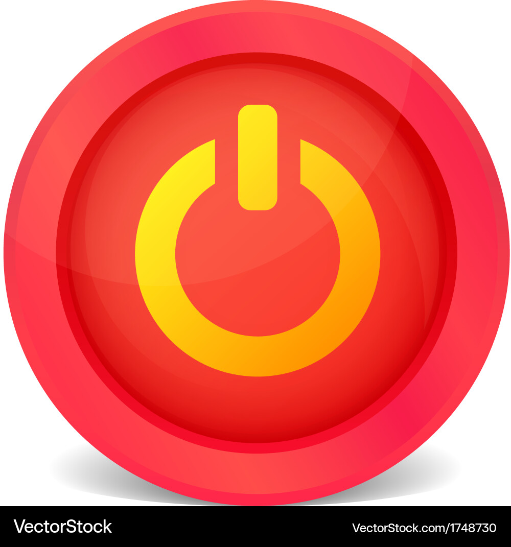 Power Button Icon Vector Image