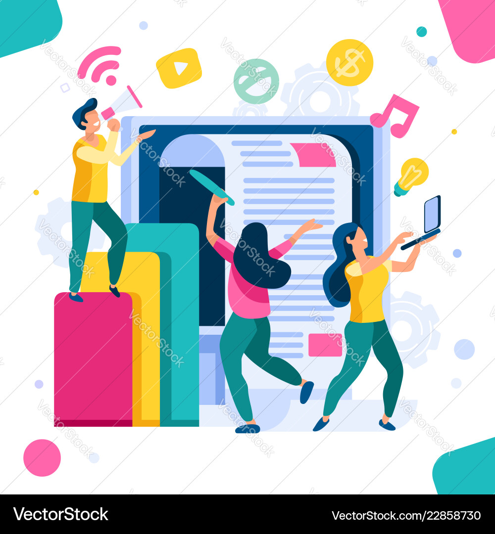 Update on website concept Update on website concept vector image