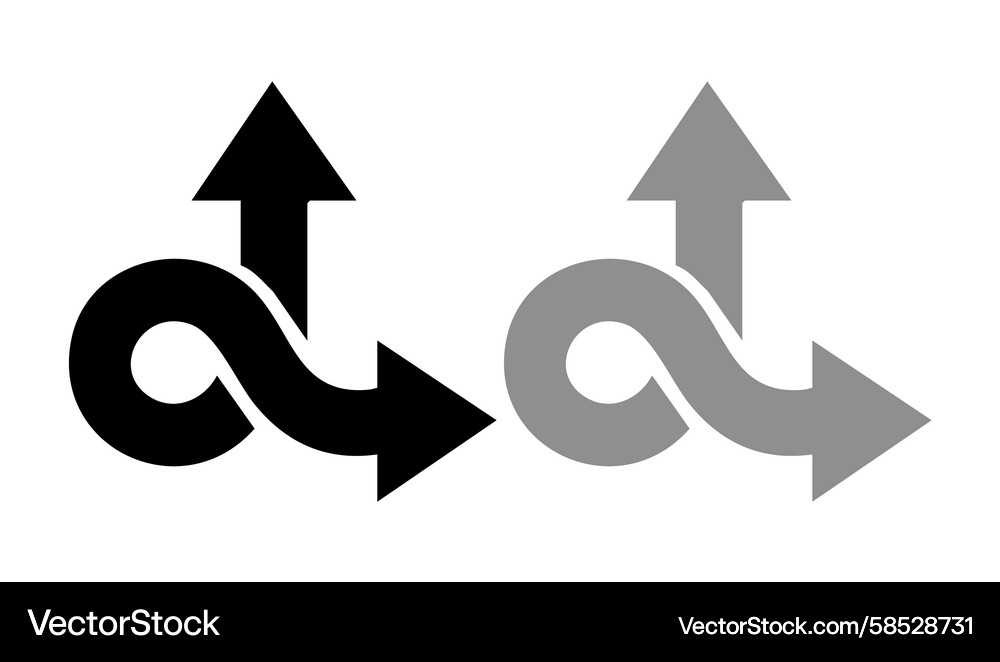 Elegant Curved Pointer Vector Image