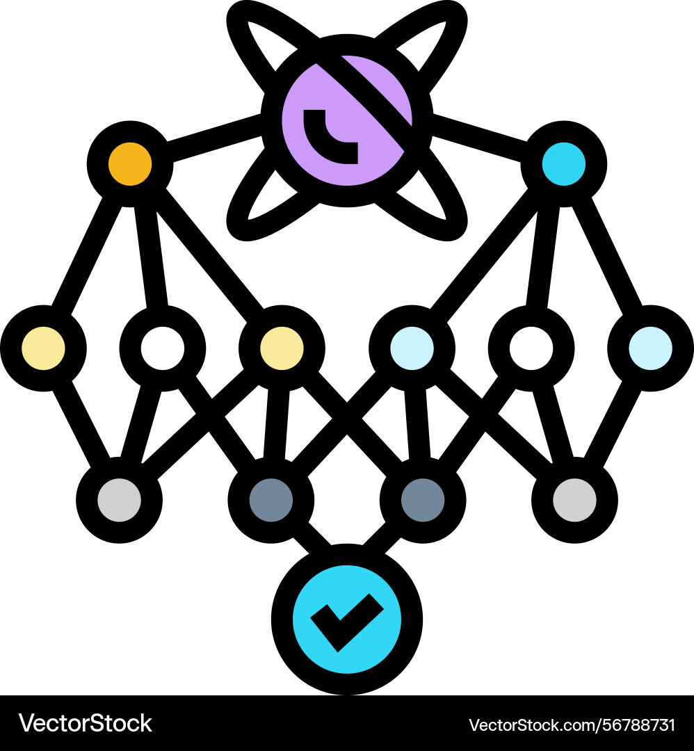 Supremacy quantum computer color icon Supremacy quantum computer color icon vector image