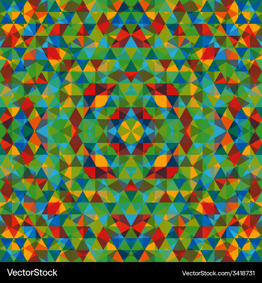 Triangular mosaic colorful background Vector Image