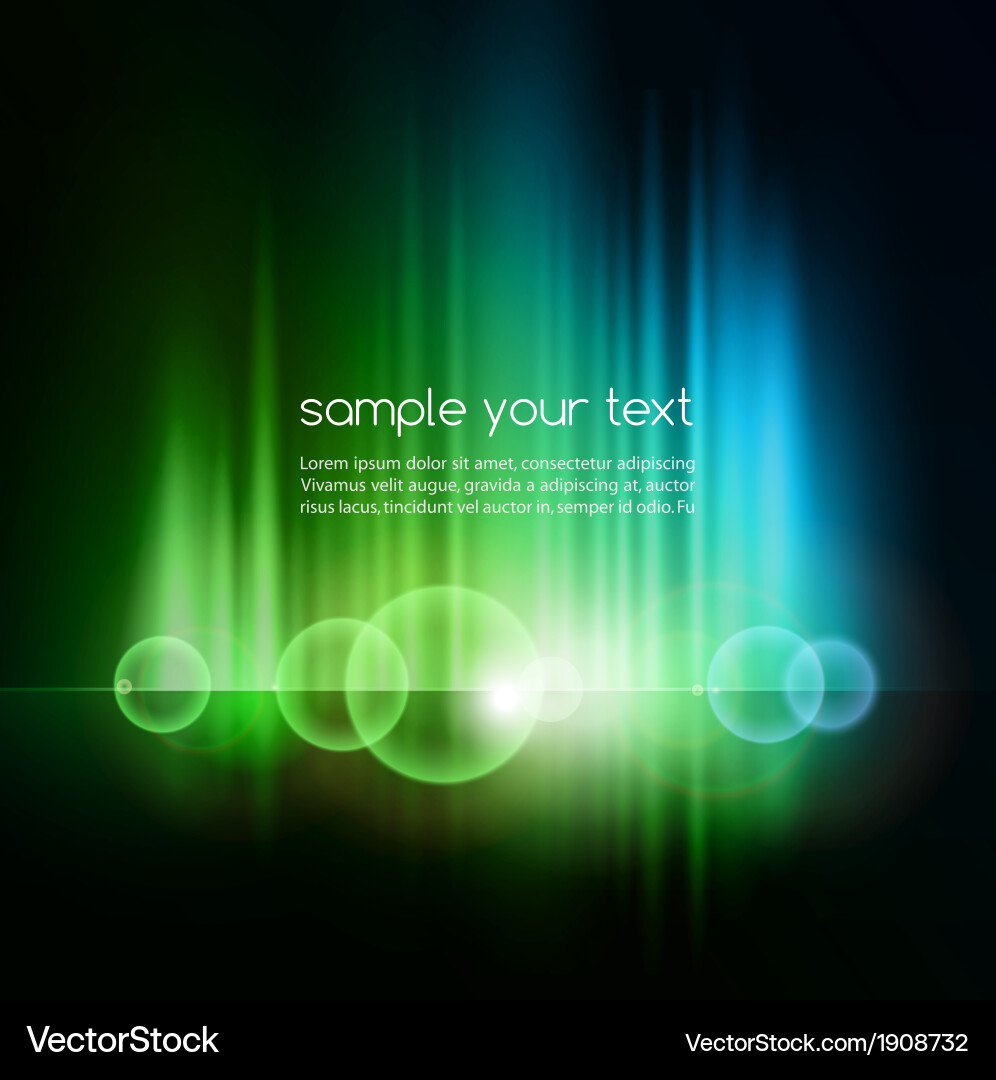 Abstract Shiny Aurora Background vector image