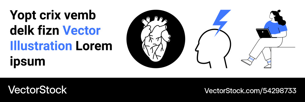 Digital health and innovation integrating vector image