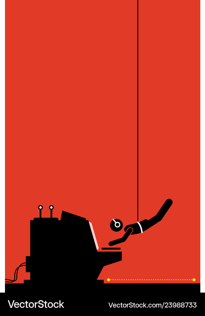 Hacker Hiding in Ceiling vector image