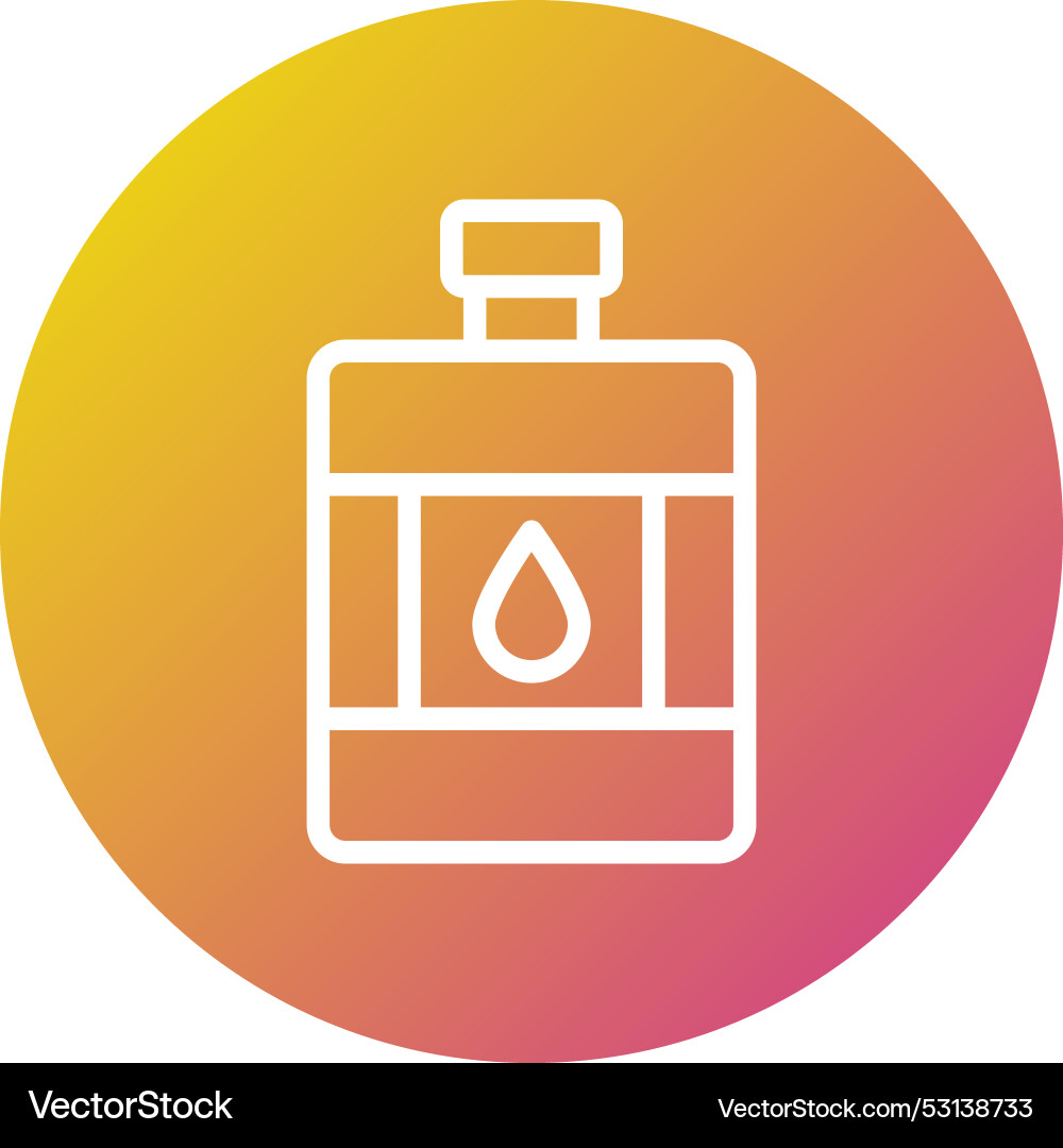 Hip flask icon design Vector Image