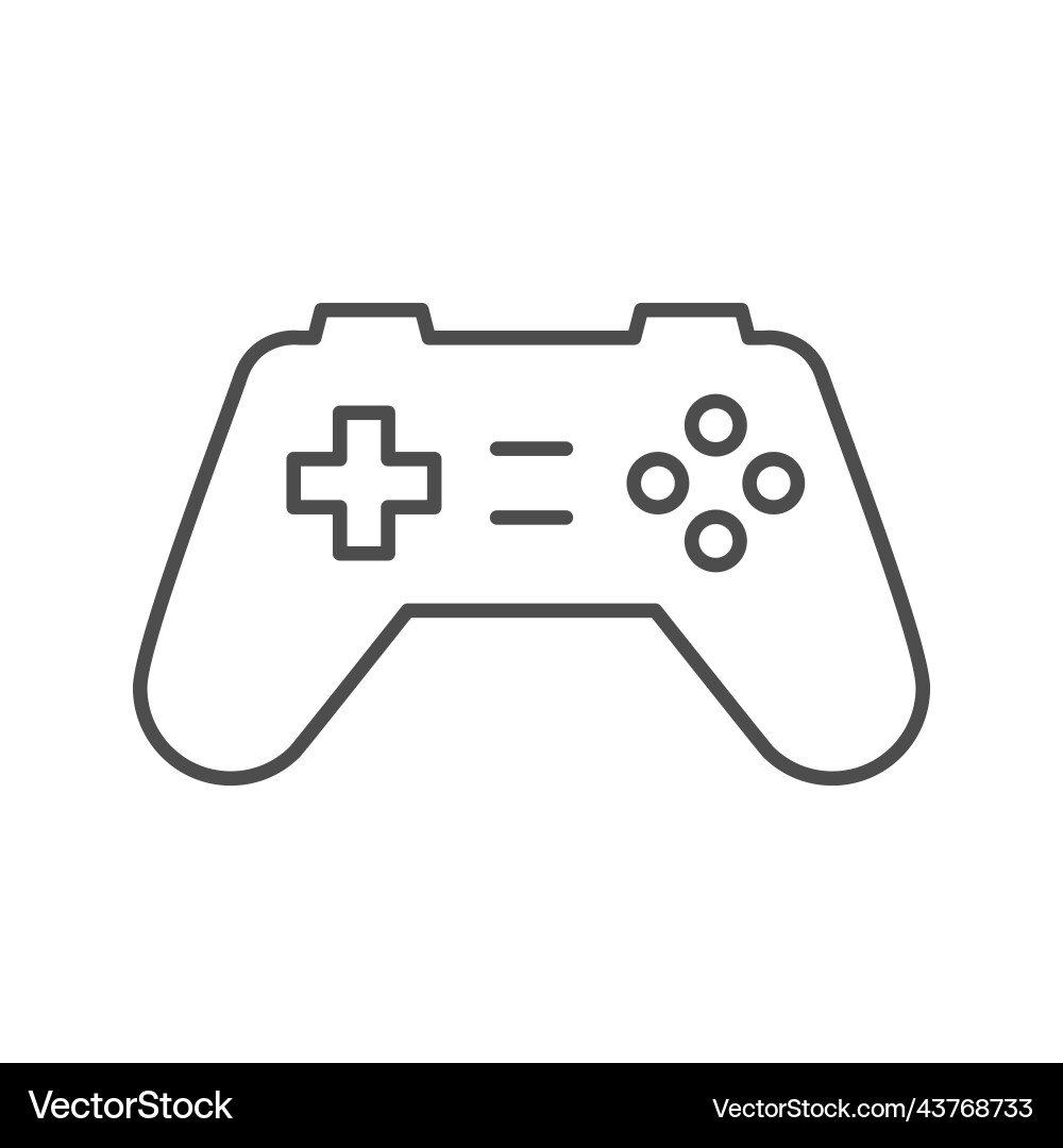 Joystick Icon - Console Gamepad Vector Image