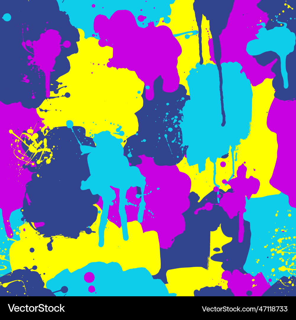 Seamless pattern with colorful spots blobs Seamless pattern with colorful spots blobs vector image