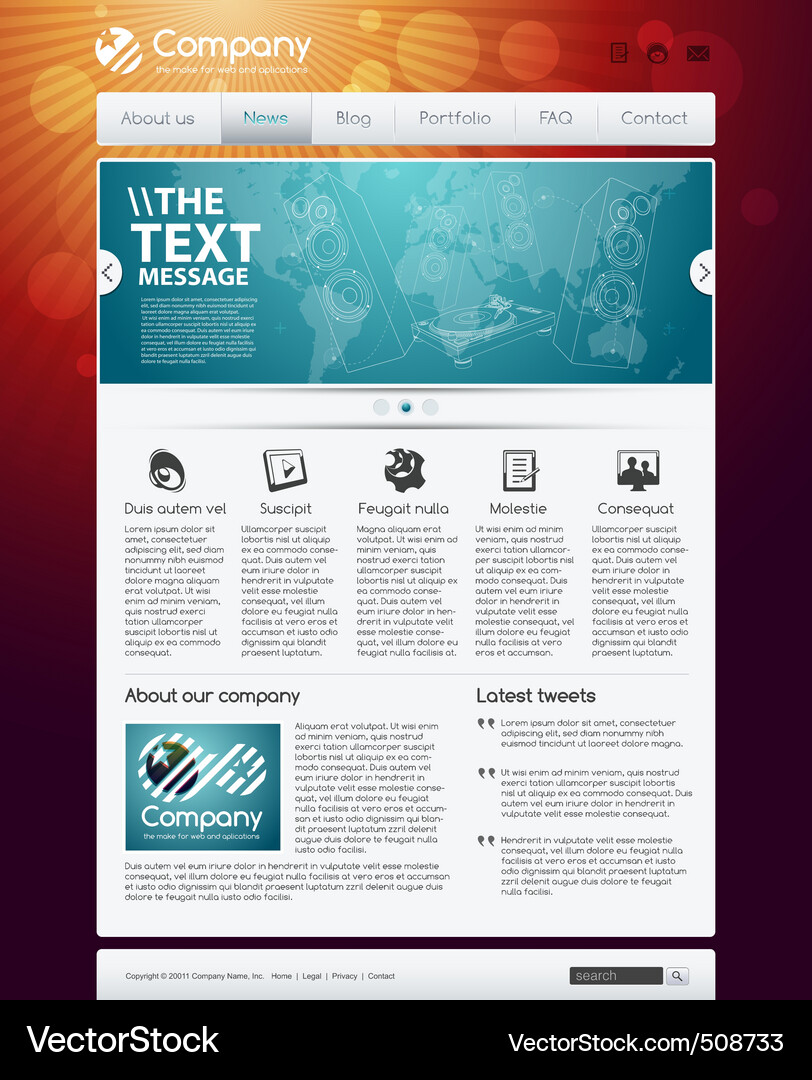 Website Backgrounds Vector Image