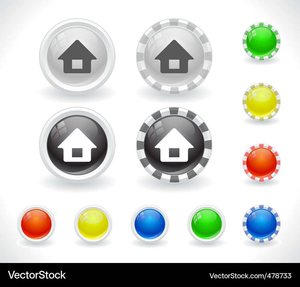 Website menu buttons Vector Image