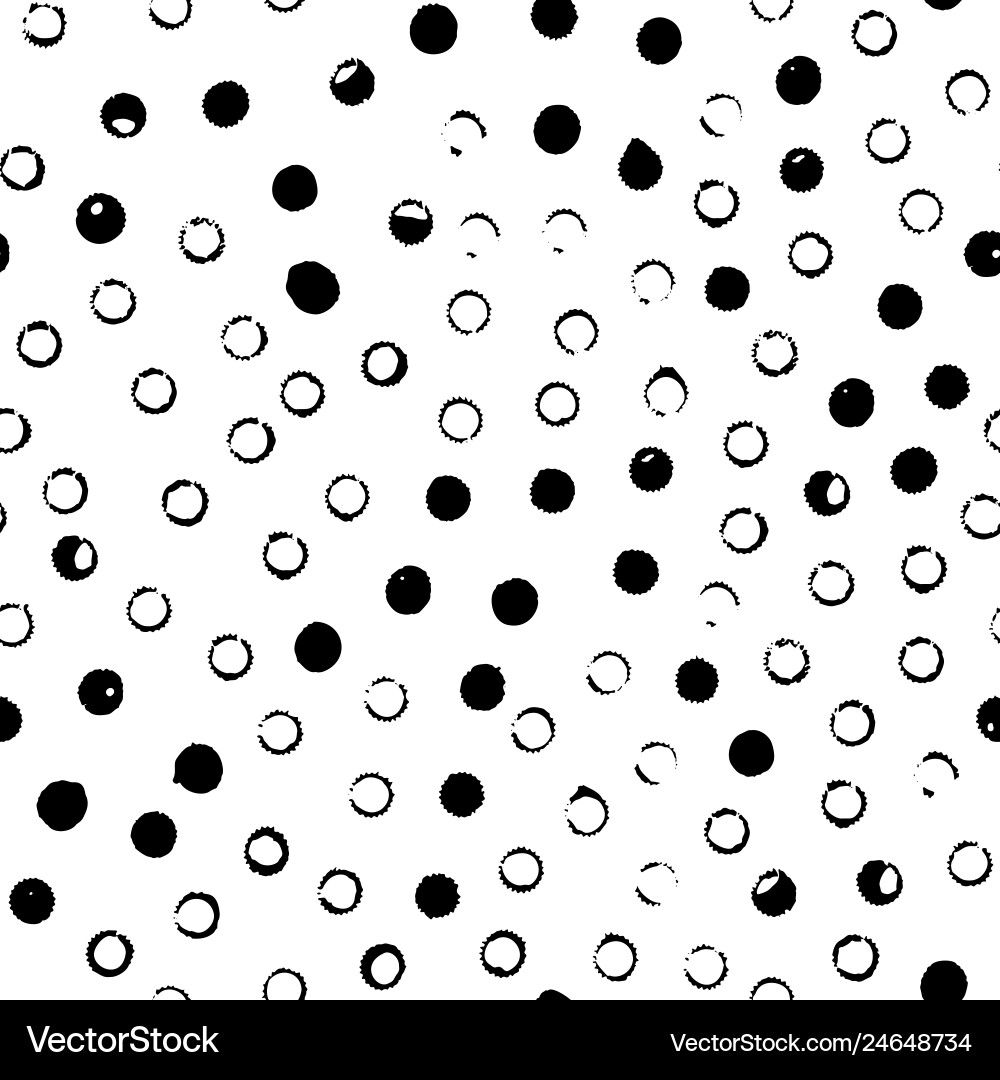 Abstract Dot and Circle Pattern vector image