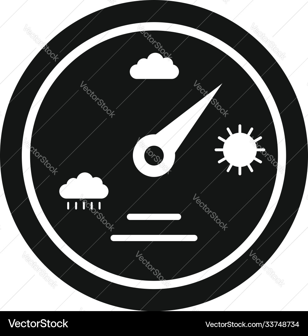 Barometer icon simple style Barometer icon simple style vector image