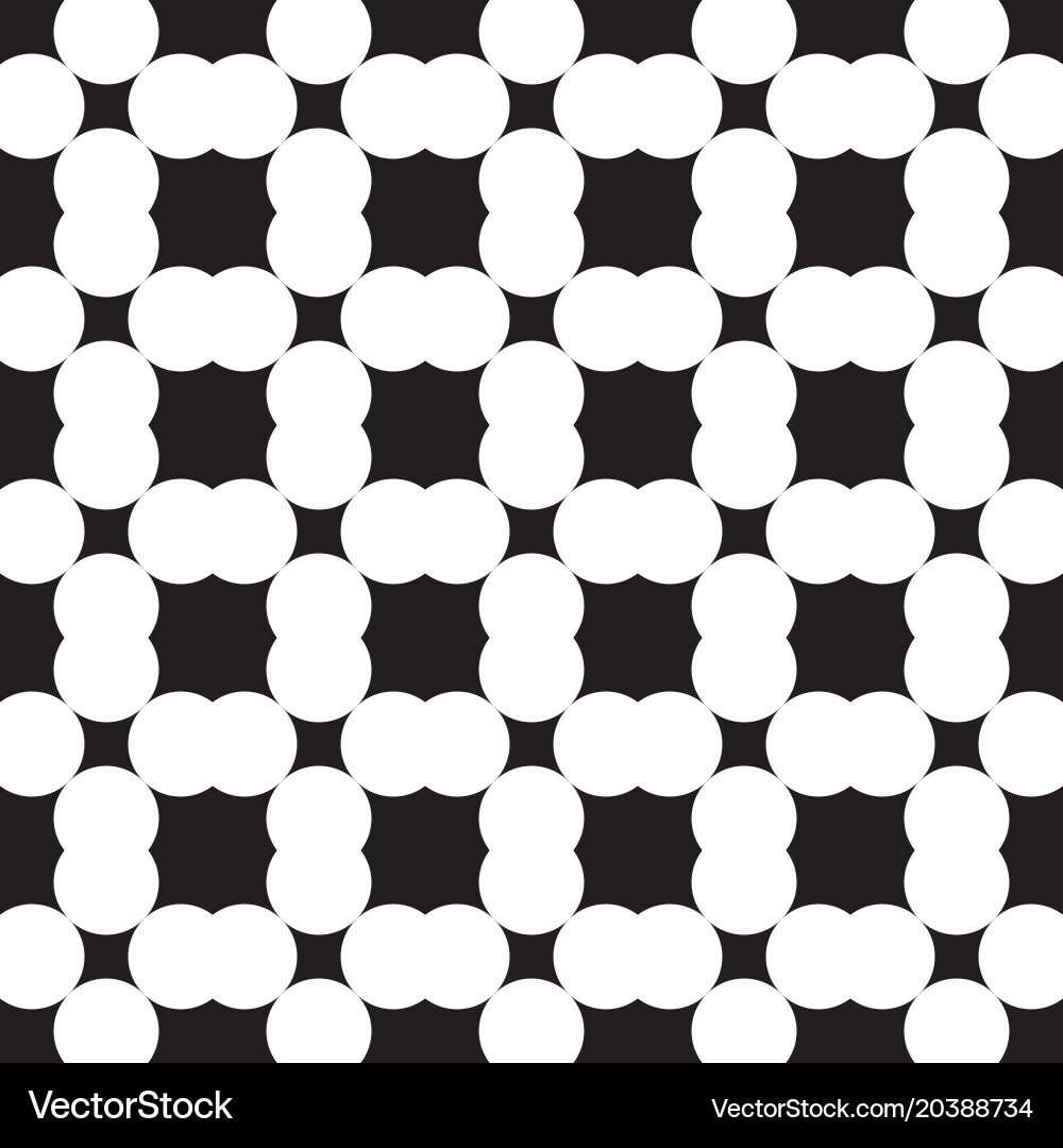 Universal repeating abstract shape in black vector image