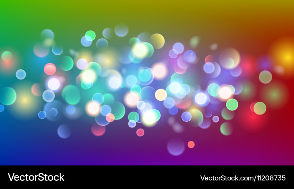 Abstract background with bokeh effect vector image
