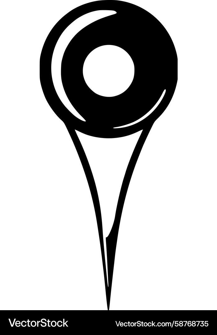 Navigation Pointer-Symbol Vektorbild